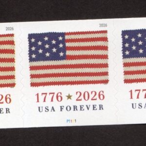 Scott #6108 1776 Flag Plate # Coil Strip of (5) Stamps - MNH APU P#P11111 (APU)