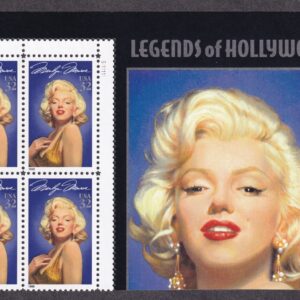 Scott #2967 Marilyn Monroe Title Plate Block of 4 Stamps - MNH UR