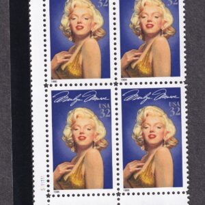 Scott #2967 Marilyn Monroe Plate Block of 4 Stamps - MNH LL