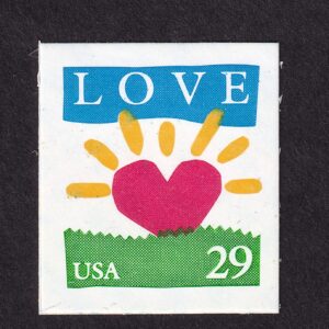 Scott #2813 Love Sun Heart Booklet Single Stamp - MNH