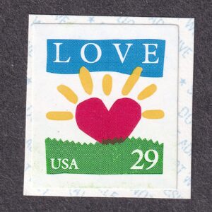 Scott #2813b Love Sun Heart Coil Single Stamp - MNH