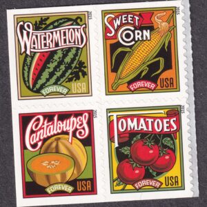 Scott #5007a (5004) Summer Harvest Crops Block of 4 Forever Stamps - MNH