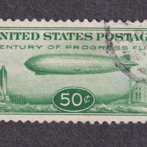 Scott #c18 Small Zeppelin Airmail Single Stamp - used XF