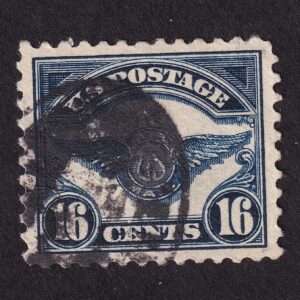 Scott #c5 Blue Wings Air Service Emblem Airmail Single Stamp - used XF