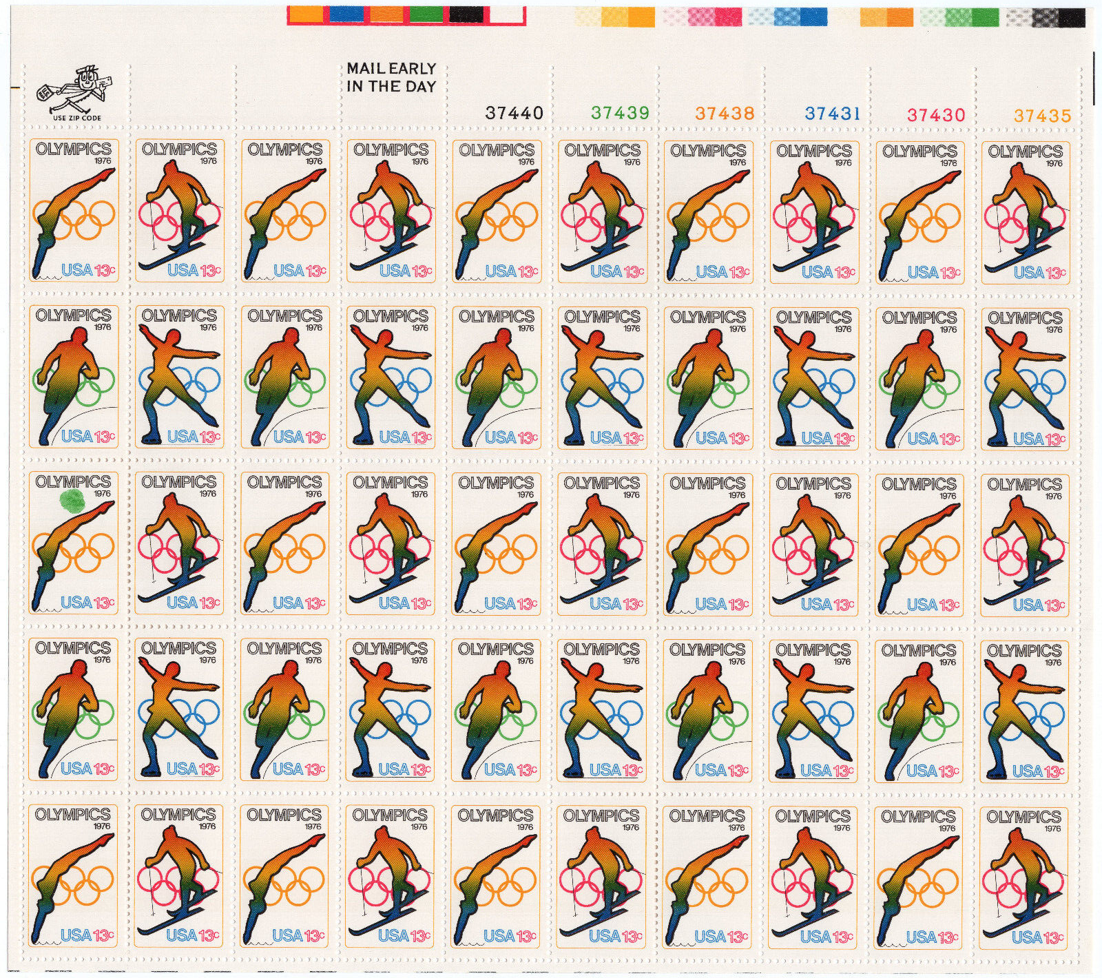 Scott #1698 1976 Olympics 15¢ Sheet of 50 Stamps - MNH