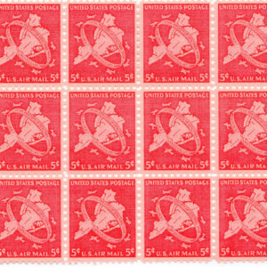 Scott #c38 Map of 5 Buroughs Airmail Block of 12 Stamps - MNH