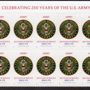 Scott #6010a US Army 250th Anniversary 40 Forever Stamps - MNH