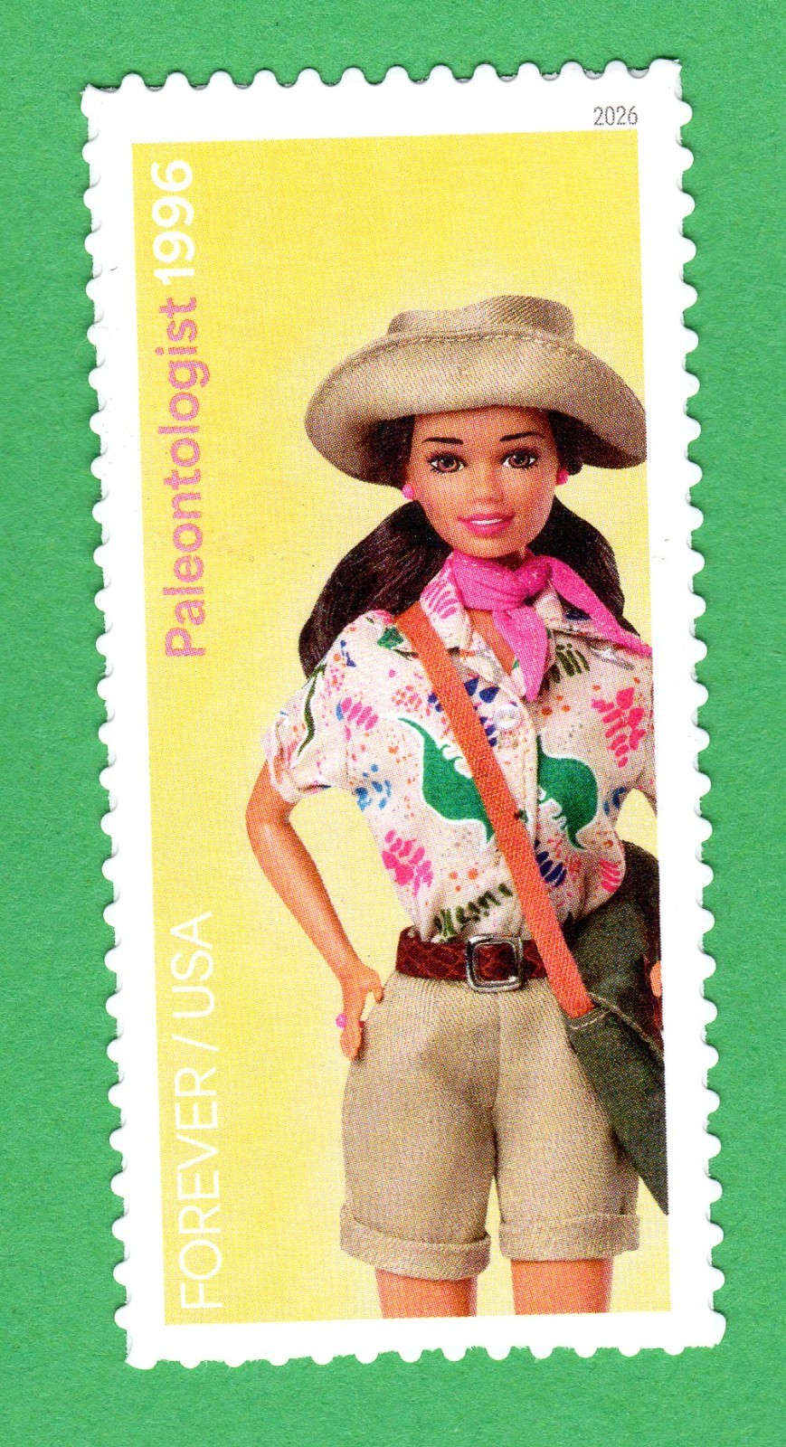 Scott #6115e Barbie You Can Be Anything Paleontologist Single Forever Stamp