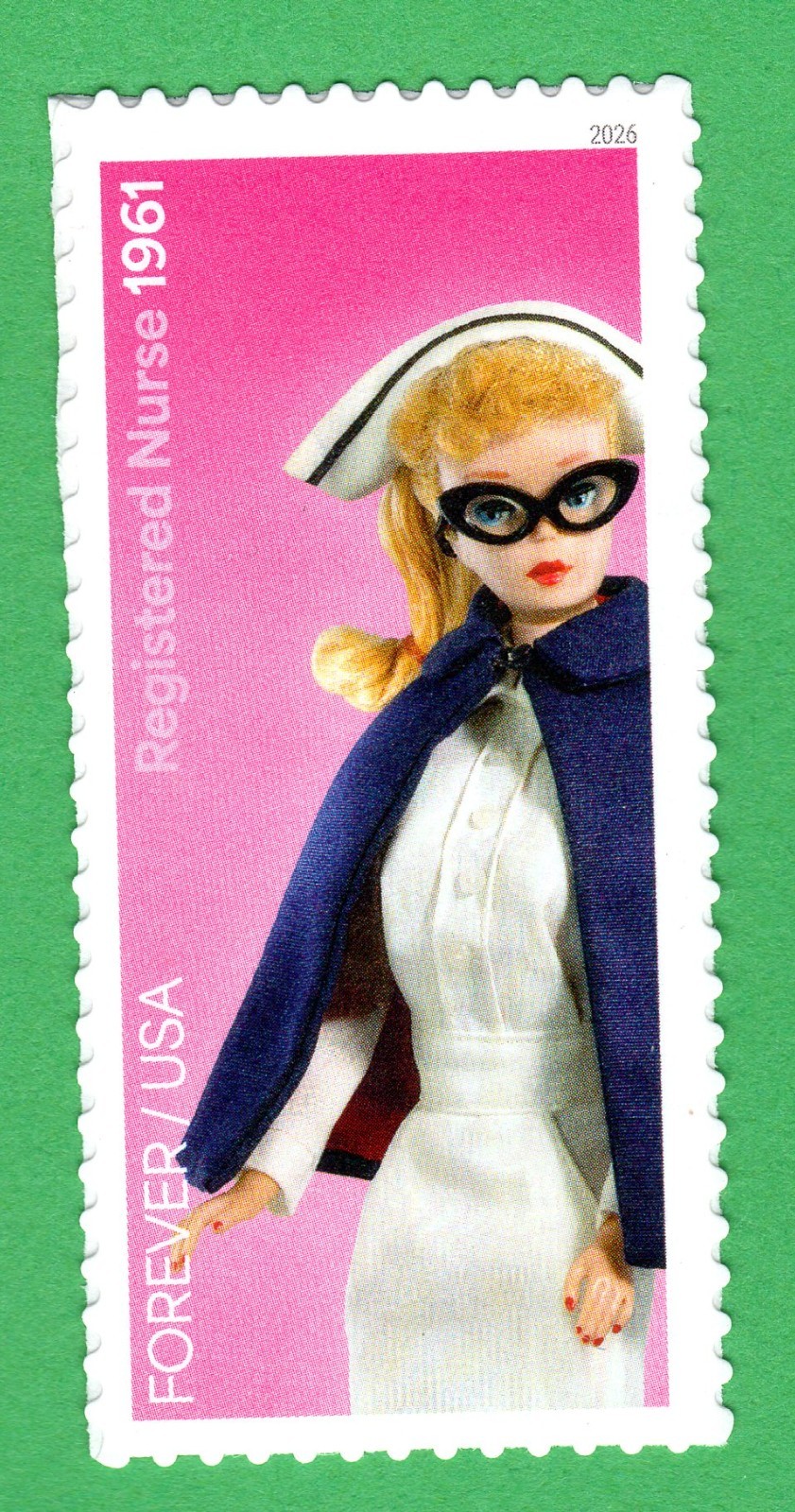 Scott #6115a Barbie You Can Be Anything Registered Nurse Single Forever Stamp