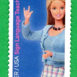 Scott #6115f Barbie You Can Be Anything Sign Language Teacher Forever Stamp