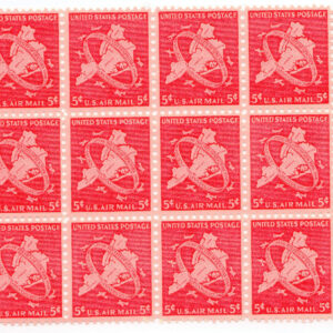 Scott #c38 Map of 5 Buroughs Airmail Block of 30 Stamps - MNH