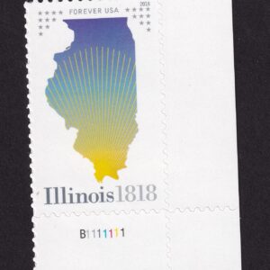 Scott #5274 Illinois Plate # Single Forever Stamp - MNH