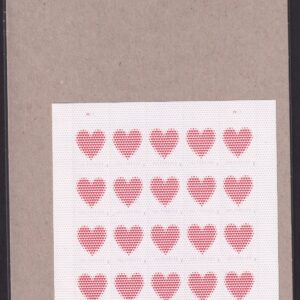 Scott #5431 Made of Hearts Wedding Sheet of 20 Forever Stamps - Sealed