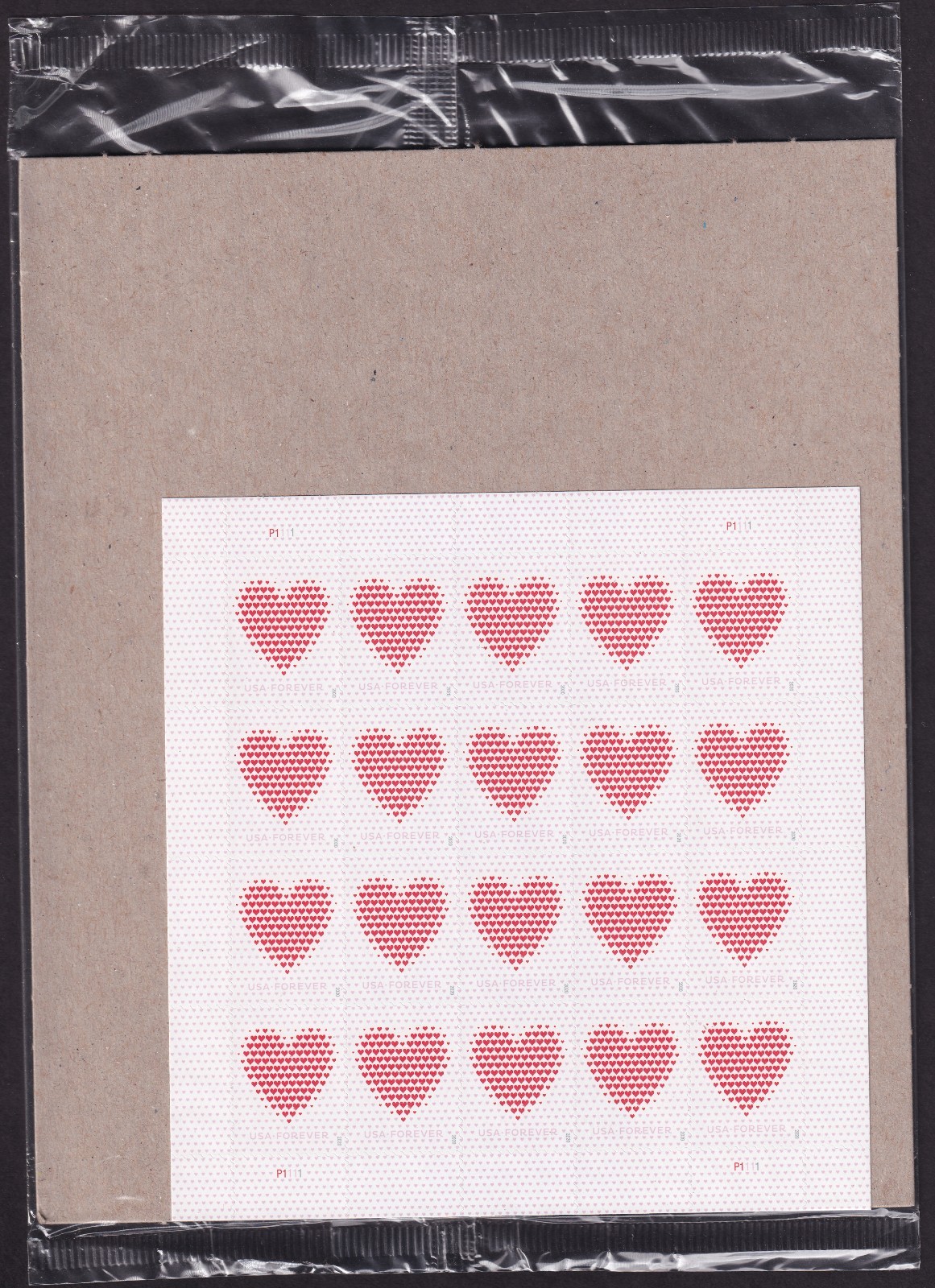 Scott #5431 Made of Hearts Wedding Sheet of 20 Forever Stamps - Sealed