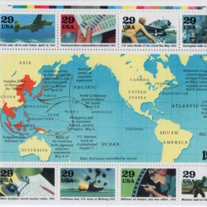 Scott #2697 WW2 1942: Into The Battle (Nazi Germany, Japan) 10 Stamps - Sealed