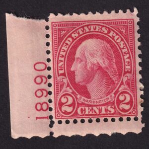 Scott #634 George Washington Plate # Single Stamp - MNH P#18990 #6 LL