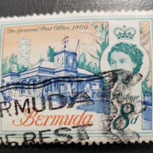 Stamp Bermuda Old Post Office, 1869; 1962 A31 #181