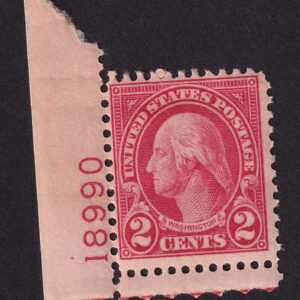 Scott #634 George Washington Plate # Single Stamp - MNH P#18990 #1 LL