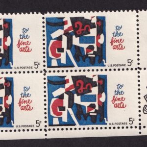 Scott #1245 Fine Arts Zip Block of 4 Stamps - MNH