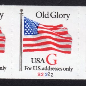 Scott #2892 Old Glory Plate # Coil (PNC3) of 3 Stamps - MNH P#S2222
