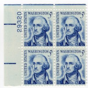 Scott #1283a George Washington Plate Block of 4 Stamps - MNH P#29320 UL XF