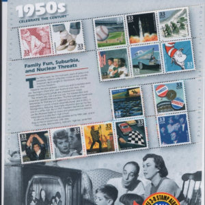 Scott #3187 33¢ 1950s Celebrate the Century Sheet of 15 Stamps - Sealed