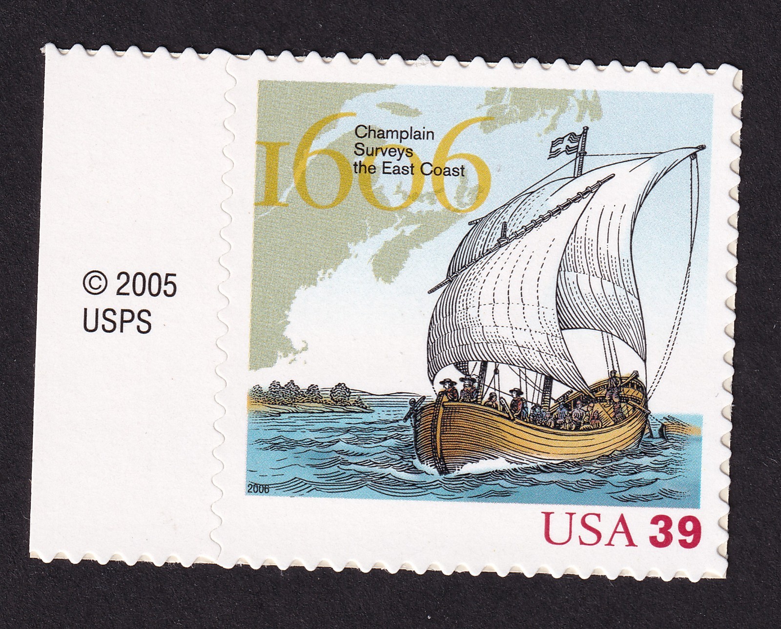 Scott #4073 Samuel de Champlain (French Explorer) Single Stamp - MNH w/Copyright