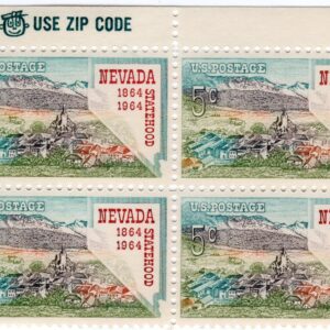 Scott #1248 Virginia City Nevada 5¢ Zip Block of 4 Stamps - MNH