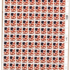 Scott #3620 Flag Sheet of 100 Stamps - MNH XF w/Plate Position LL