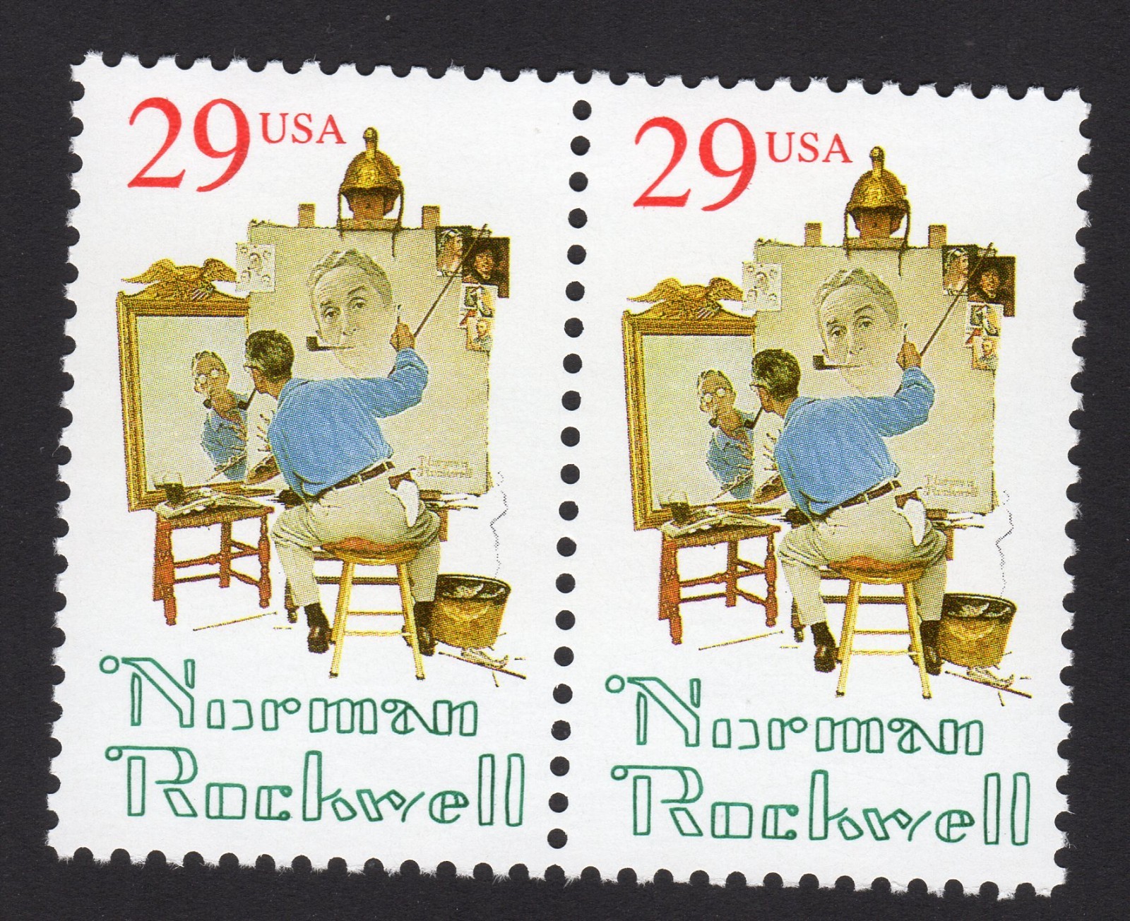 Scott #2839 29¢ Norman Rockwell Pair of Stamps - MNH