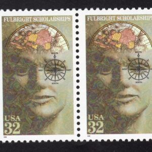 Scott #3065 Fulbright Scholarships Pair of Stamps - MNH