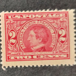 Scott #370 Alaska-Yukon (William Seward) Single Stamp - MNH (#3)