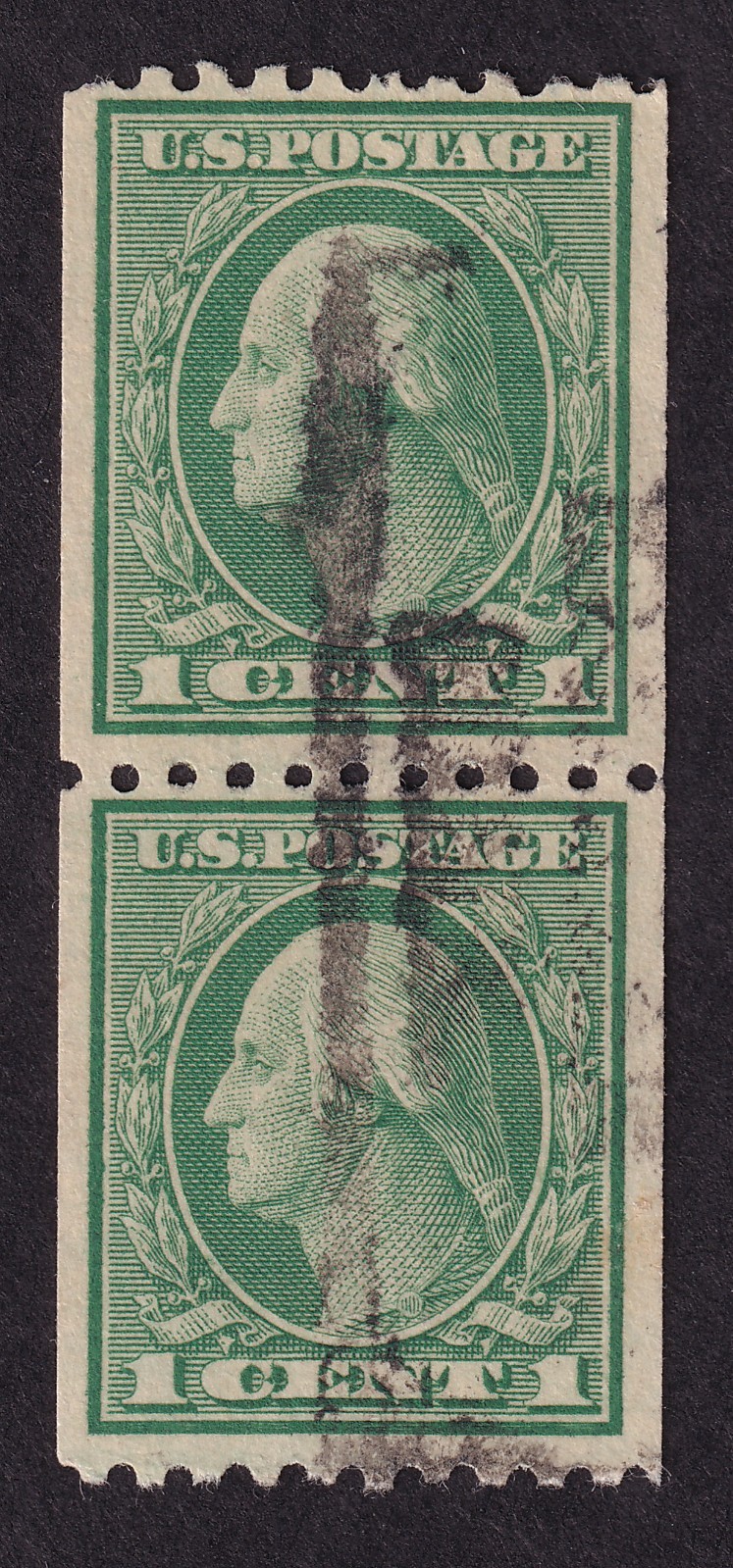 Scott #486 George Washington Coil Pair of Stamps - used