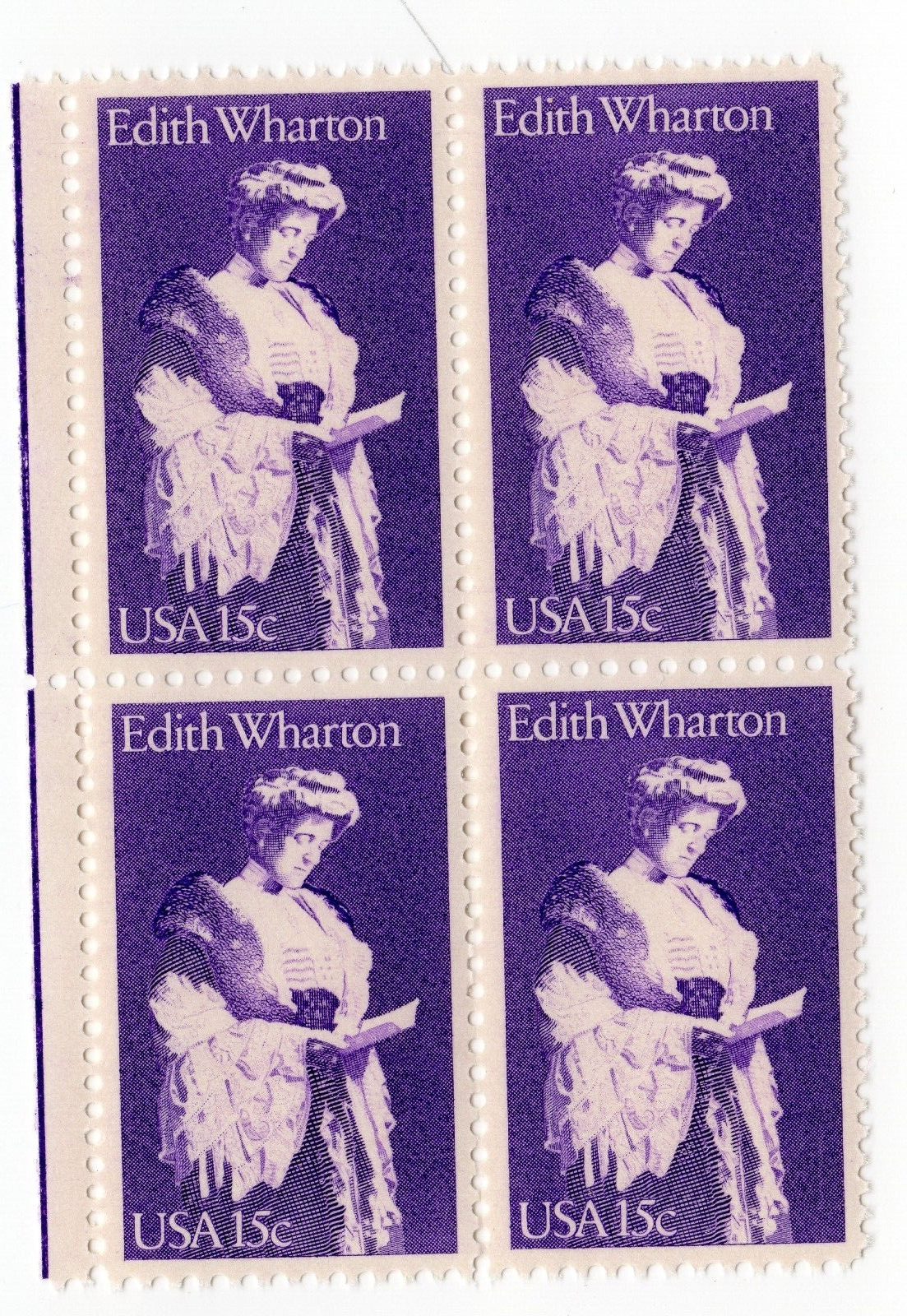 Scott #1832 Edith Wharton Block of 4 Stamps - MNH