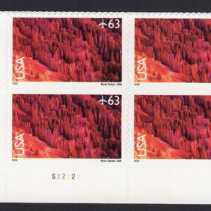 Scott #c139 Bryce Canyon Plate Block of 4 Airmail Stamps - MNH P#S22222 LL