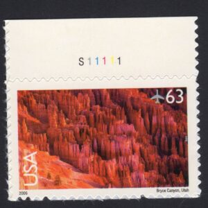 Scott #c139 Bryce Canyon Plate # Single Airmail Stamp - MNH w/Plate #