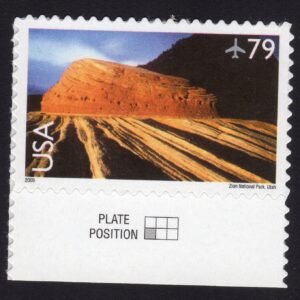 Scott #c146 Zion National Park Single Airmail Stamp - MNH w/Plate Position