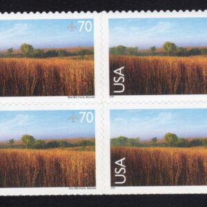 Scott #c136 Nine-Mile Prairie Block of 4 Airmail Stamps - MNH XF