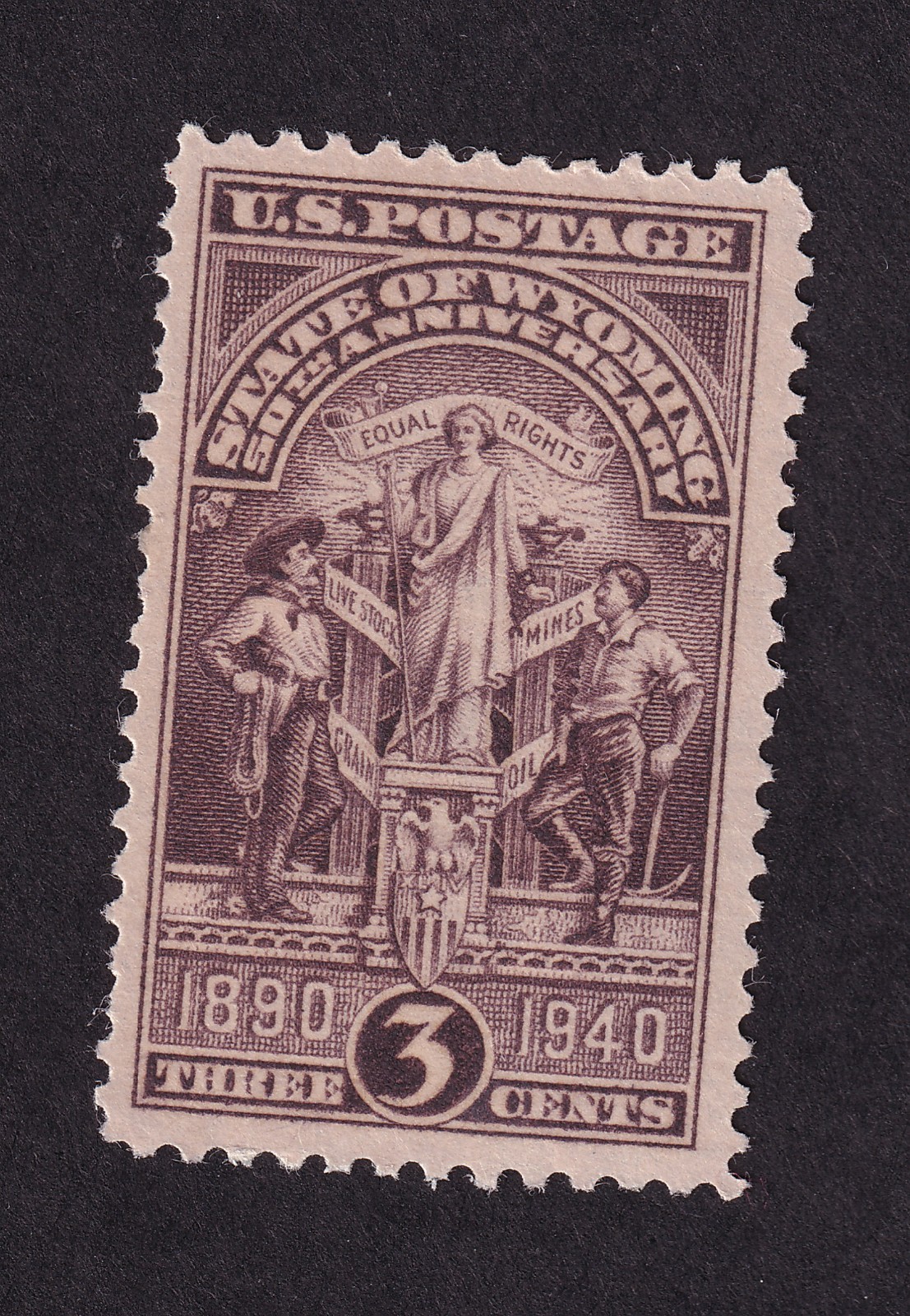 Scott #897 Wyoming 1890 Equal Rights Single Stamp - MNH