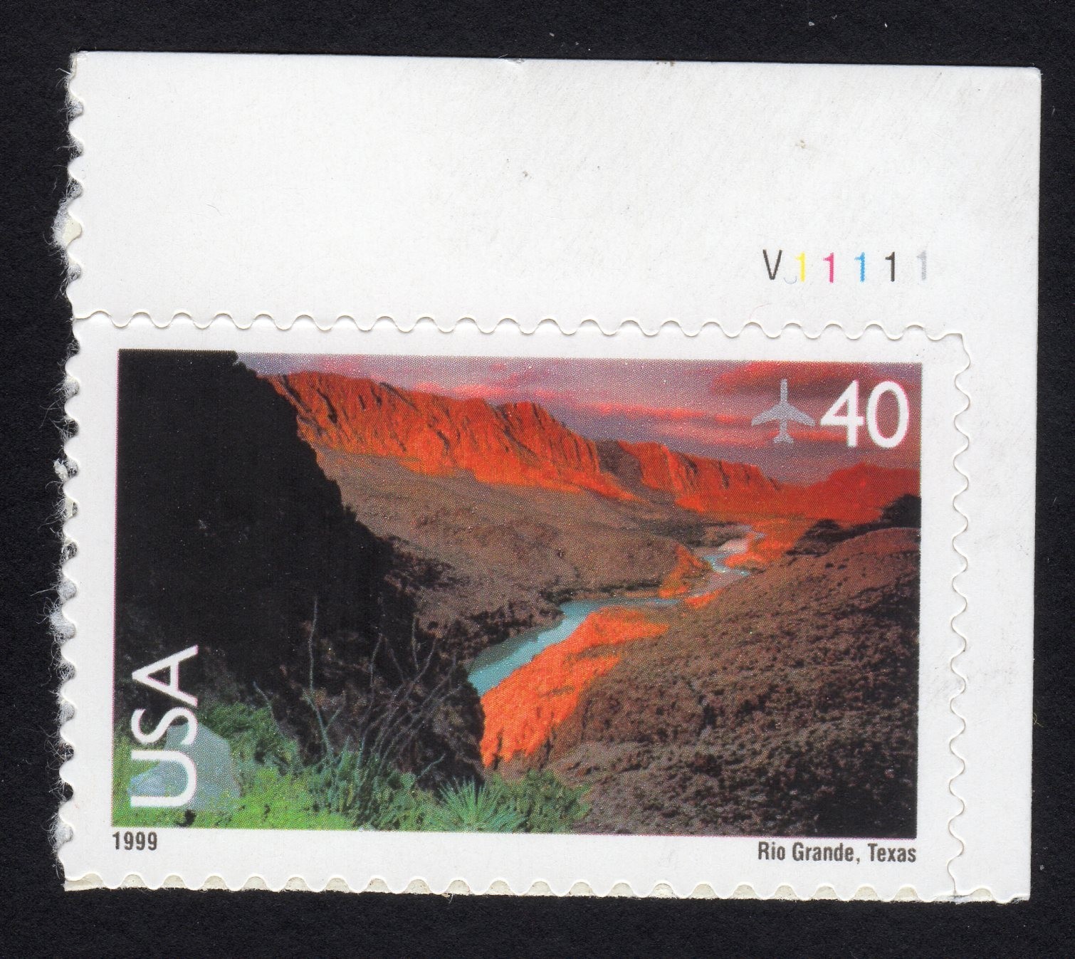 Scott #c134 Rio Grande River (Texas) Plate # Single Stamp - MNH UR