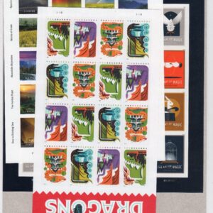 Scott #5298-5305a-5310b O Beautiful - Magic - Dragons Sheets of Stamps - Sealed