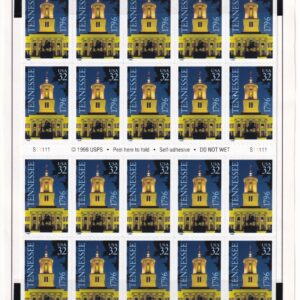 Scott #3071a 32¢ Tennessee (Volunteers) Booklet of 20 Stamps - MNH PC#2