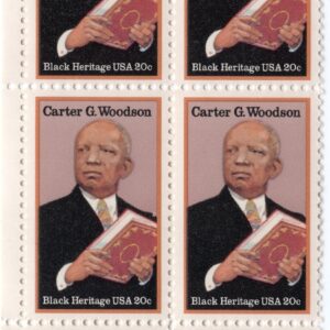 Scott #2073 Carter G. Woodson (Black Heritage) Plate Block of 4 Stamps - MNH LL