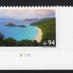 Scott #c145 St. John, US Virgin Islands Plate # Single Airmail Stamp - MNH LR