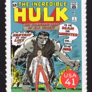 Scott #4159l Marvel's Cover of Incredible Hulk #1 Single Stamp - MNH