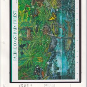 Scott #3378 Pacific Coast Rain Forest Sheet & Single Stamps - MNH White Ace