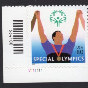 Scott #3771 Special Olympics Plate # Single Stamp - MNH LL