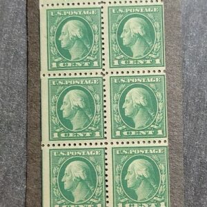 Scott #498e 1¢ Washington Booklet Pane of 6 Stamps - MNH #4