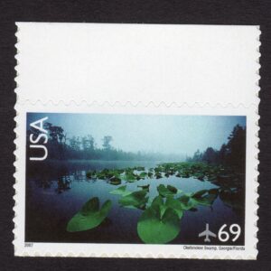 Scott #c142 Okefenokee Swamp Single Airmail Stamp - MNH w/Top Selvage