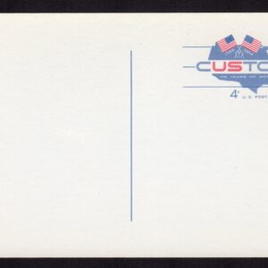 Scott #UX50 US Customs Flags & Map Stamped Postal Card